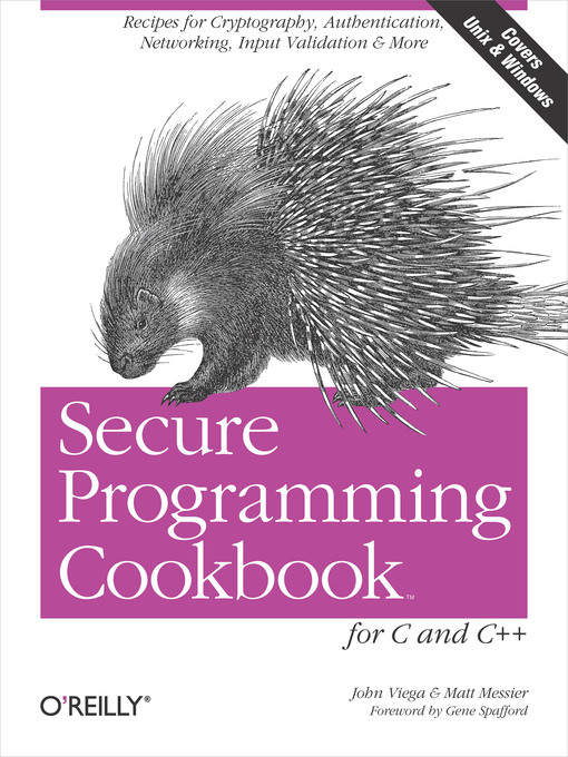 Title details for Secure Programming Cookbook for C and C++ by John Viega - Wait list